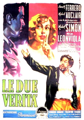 Le due verit&agrave; - Italian Movie Poster (thumbnail)