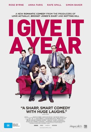 I Give It a Year - Australian Movie Poster (thumbnail)