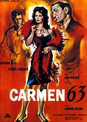 Carmen di Trastevere - French Movie Poster (thumbnail)