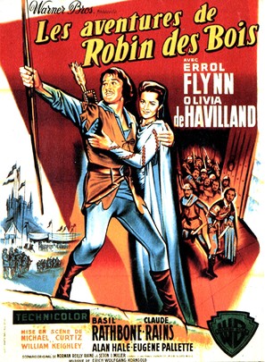The Adventures of Robin Hood - French Movie Poster (thumbnail)