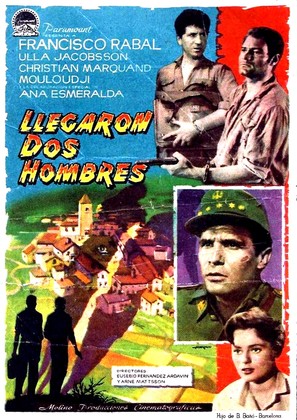 Llegaron dos hombres - Spanish Movie Poster (thumbnail)