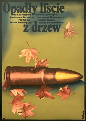 Opadly liscie z drzew Poster