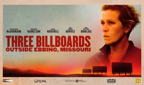 Three Billboards Outside Ebbing, Missouri - Danish Movie Poster (thumbnail)