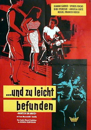 Morte di un amico - German Movie Poster (thumbnail)