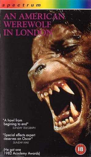 An American Werewolf in London - British VHS movie cover (thumbnail)