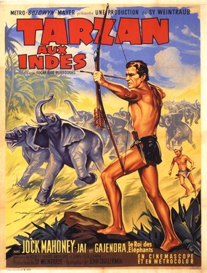 Tarzan Goes to India - French Movie Poster (thumbnail)