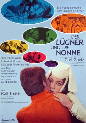 Der L&uuml;gner und die Nonne - German Movie Poster (thumbnail)