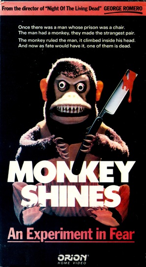 Monkey Shines - VHS movie cover (thumbnail)