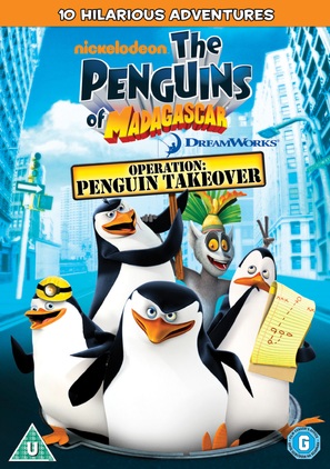 &quot;The Penguins of Madagascar&quot; - British DVD movie cover (thumbnail)
