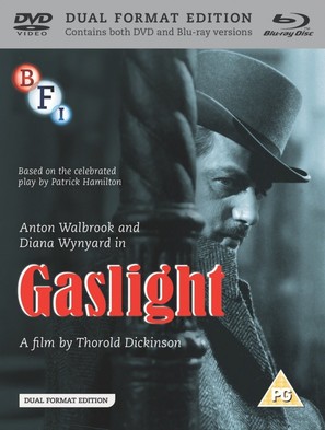 Gaslight - British Blu-Ray movie cover (thumbnail)