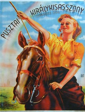 Pusztai kir&aacute;lykisasszony - Hungarian Movie Poster (thumbnail)