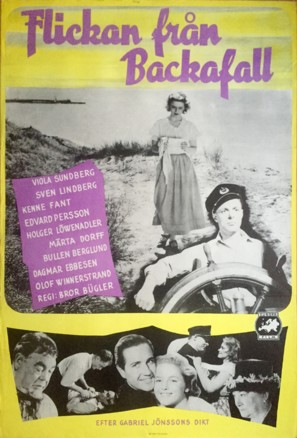 Flickan fr&aring;n Backafall - Swedish Movie Poster (thumbnail)