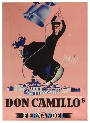 Le Petit monde de Don Camillo - Danish Movie Poster (thumbnail)