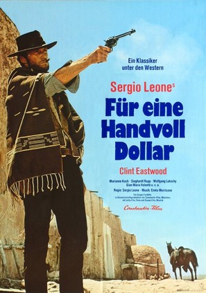 Per un pugno di dollari - German Movie Poster (thumbnail)