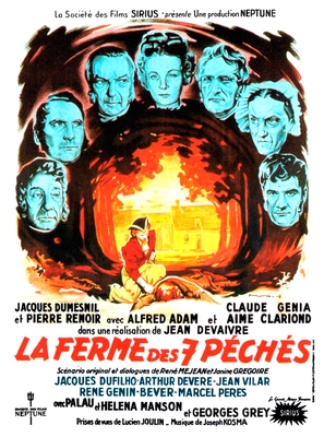 La ferme des sept p&eacute;ch&eacute;s - French Movie Poster (thumbnail)