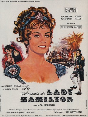 Le calde notti di Lady Hamilton - French Movie Poster (thumbnail)