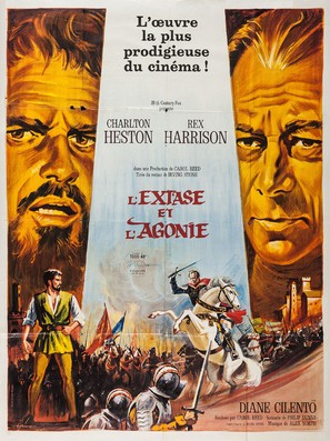 The Agony and the Ecstasy - French Movie Poster (thumbnail)