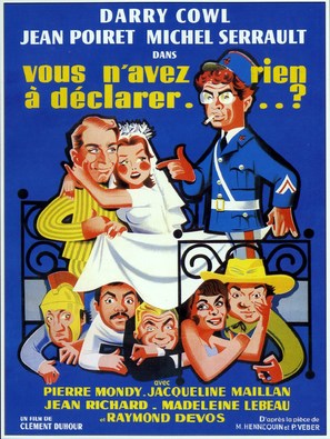 Vous n&#039;avez rien &agrave; d&eacute;clarer? - French Movie Poster (thumbnail)