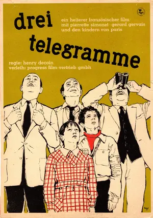 Trois télégrammes Poster