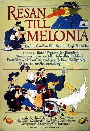 Resan till Melonia - Swedish Movie Poster (thumbnail)
