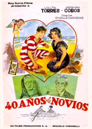 40 a&ntilde;os de novios - Spanish Movie Poster (thumbnail)