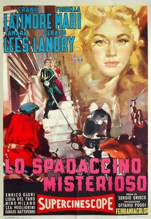 Lo spadaccino misterioso - Italian Movie Poster (thumbnail)