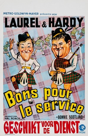 Bonnie Scotland - Belgian Movie Poster (thumbnail)