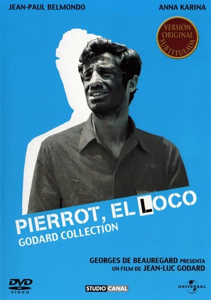 Pierrot le fou - Spanish DVD movie cover (thumbnail)