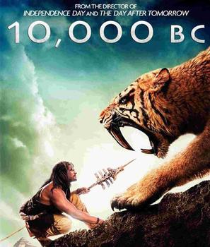 10,000 BC - Blu-Ray movie cover (thumbnail)
