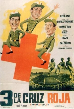 Tres de la Cruz Roja - Spanish Movie Poster (thumbnail)