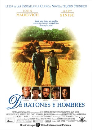 Of Mice and Men - Spanish Movie Poster (thumbnail)