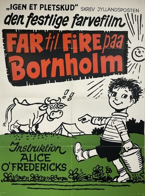 Far til fire p&aring; Bornholm - Danish Movie Poster (thumbnail)