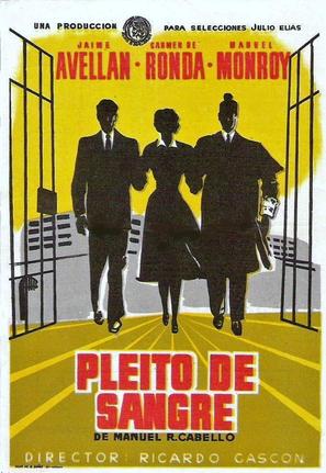 Pleito de sangre - Spanish Movie Poster (thumbnail)