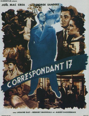 Foreign Correspondent - French Movie Poster (thumbnail)