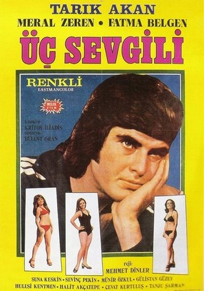 &Uuml;&ccedil; sevgili - Turkish Movie Poster (thumbnail)