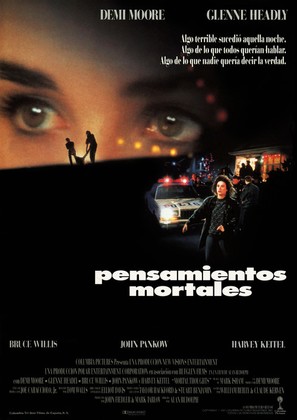 Mortal Thoughts - Spanish Movie Poster (thumbnail)