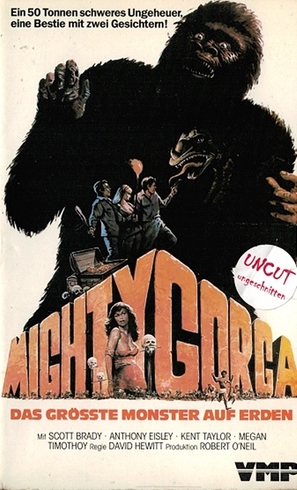 The Mighty Gorga - German VHS movie cover (thumbnail)