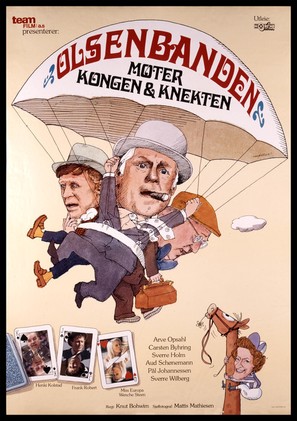 Olsen-banden m&oslash;ter kongen og knekten - Norwegian Movie Poster (thumbnail)