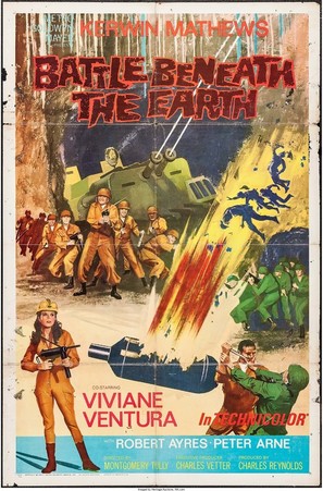 Battle Beneath the Earth - British Movie Poster (thumbnail)