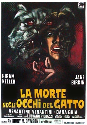 La morte negli occhi del gatto - Italian Movie Poster (thumbnail)
