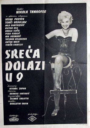 Sreca dolazi u 9 - Yugoslav Movie Poster (thumbnail)