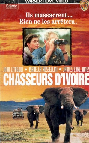 Ivory Hunters - French VHS movie cover (thumbnail)