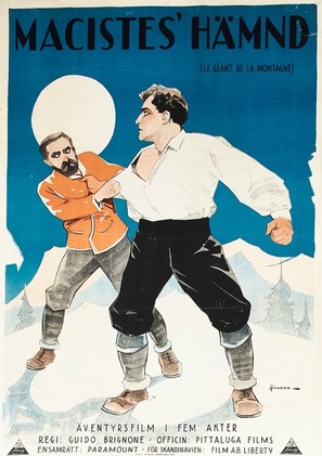 Il gigante delle Dolomiti - Swedish Movie Poster (thumbnail)