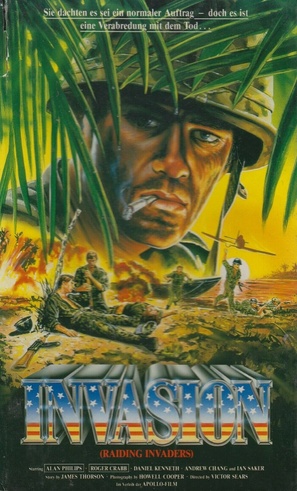 Raiding Invaders - German VHS movie cover (thumbnail)