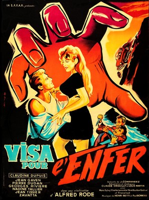 Visa pour l&#039;enfer - French Movie Poster (thumbnail)