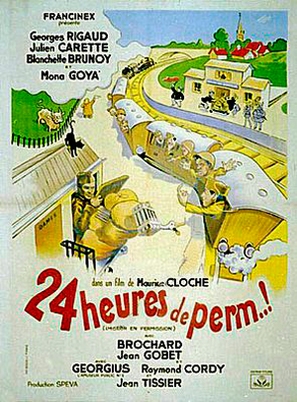 Vingt-quatre heures de perm&#039; - French Movie Poster (thumbnail)