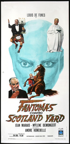 Fant&ocirc;mas contre Scotland Yard - Italian Movie Poster (thumbnail)