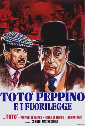 Tot&ograve;, Peppino e i... fuorilegge - Italian Movie Poster (thumbnail)