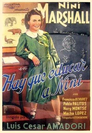Hay que educar a Nin&iacute; - Spanish Movie Poster (thumbnail)