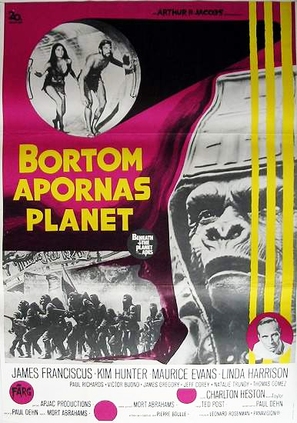 Beneath the Planet of the Apes - Swedish Movie Poster (thumbnail)